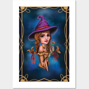 Gincer hair cancer witch Posters and Art